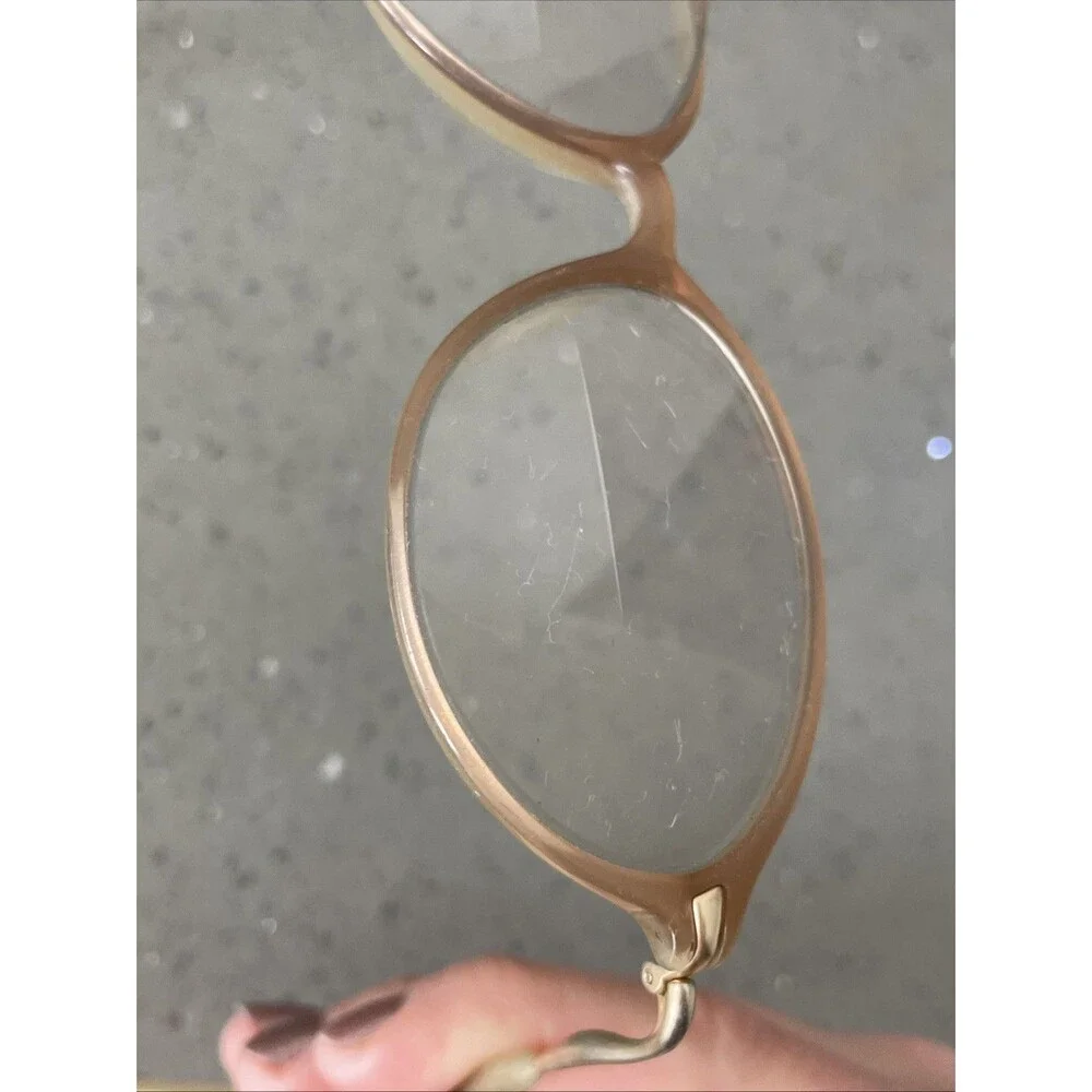 Nine West Eyeglasses Frames Only 4 5WR 130 Full Rim oval pink beige